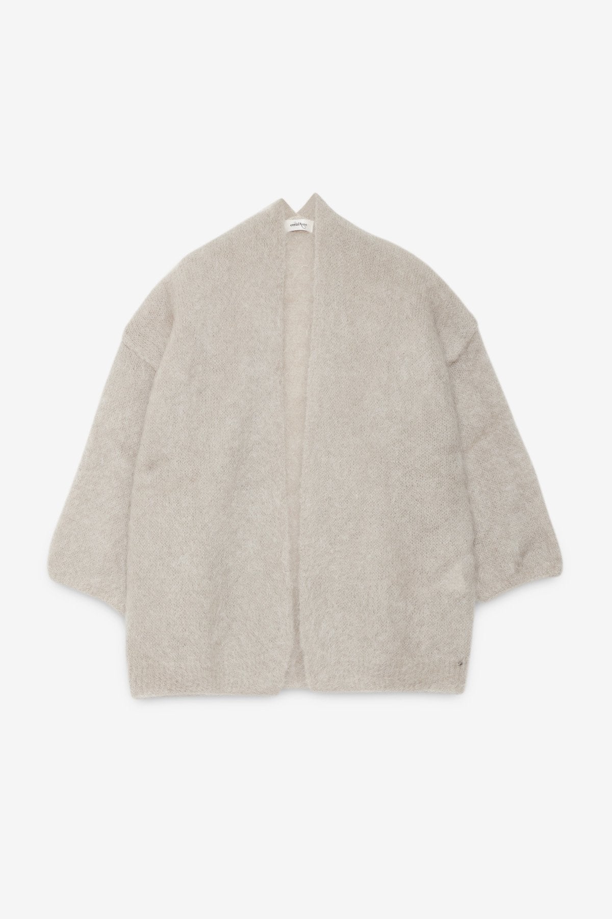 Fluffy mohair wool kimono cardigan