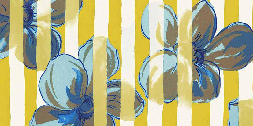 Fluid 100% printed viscose palazzo trousers