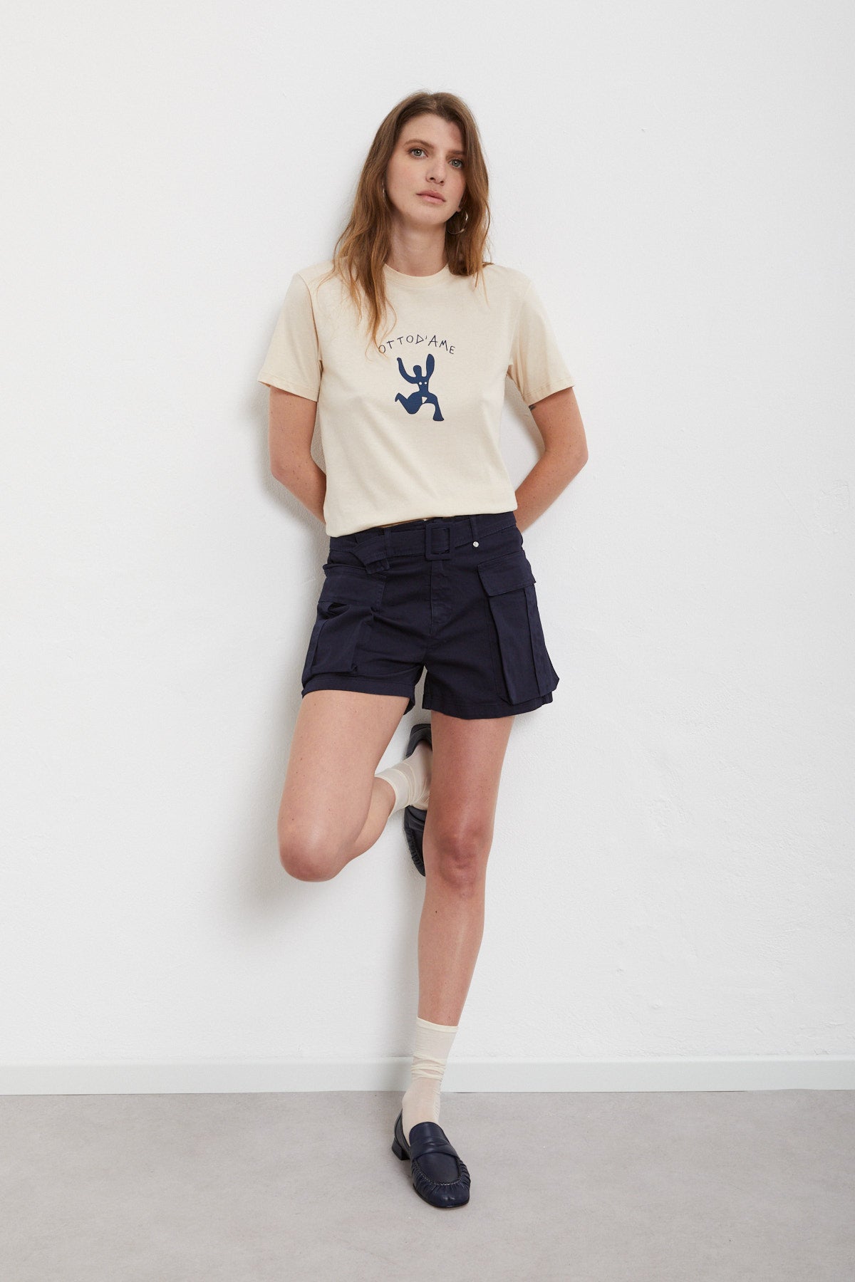 Cotton T-shirt with print