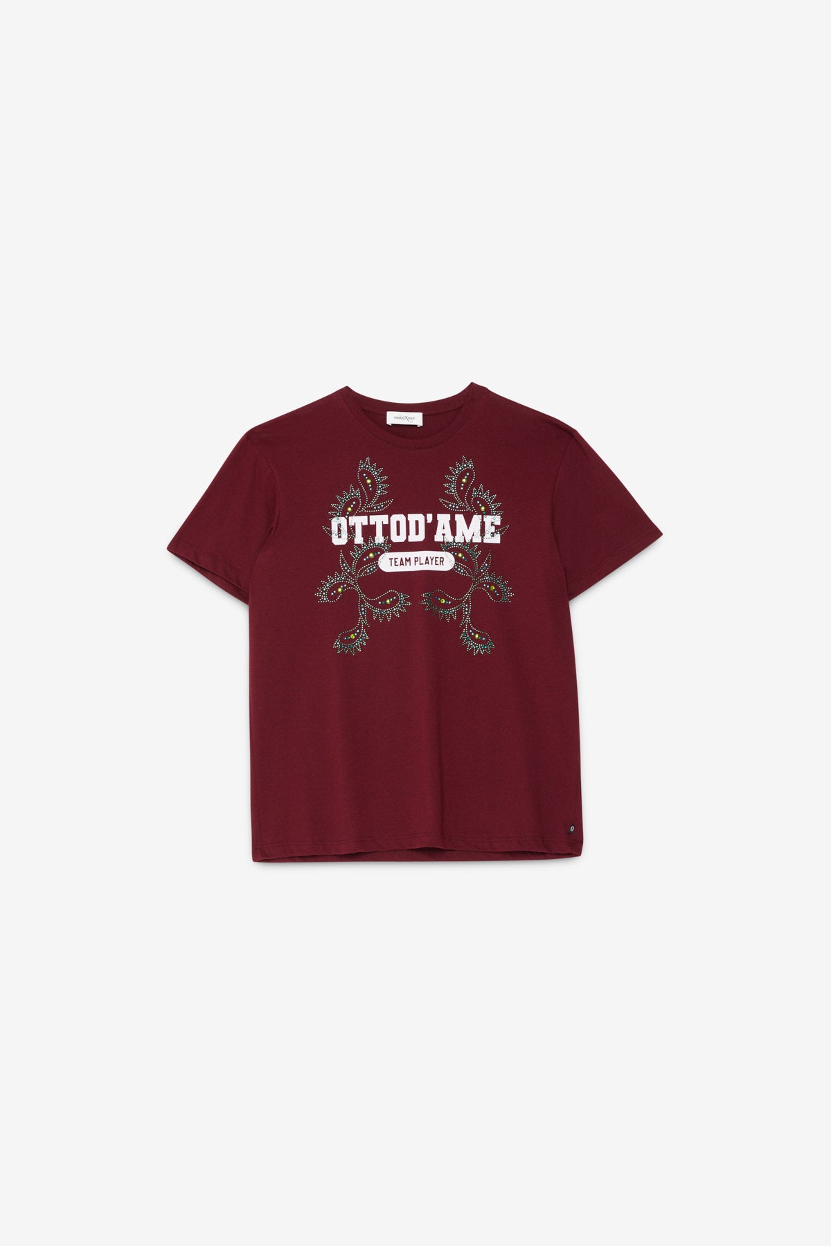 Cotton T-shirt with strass