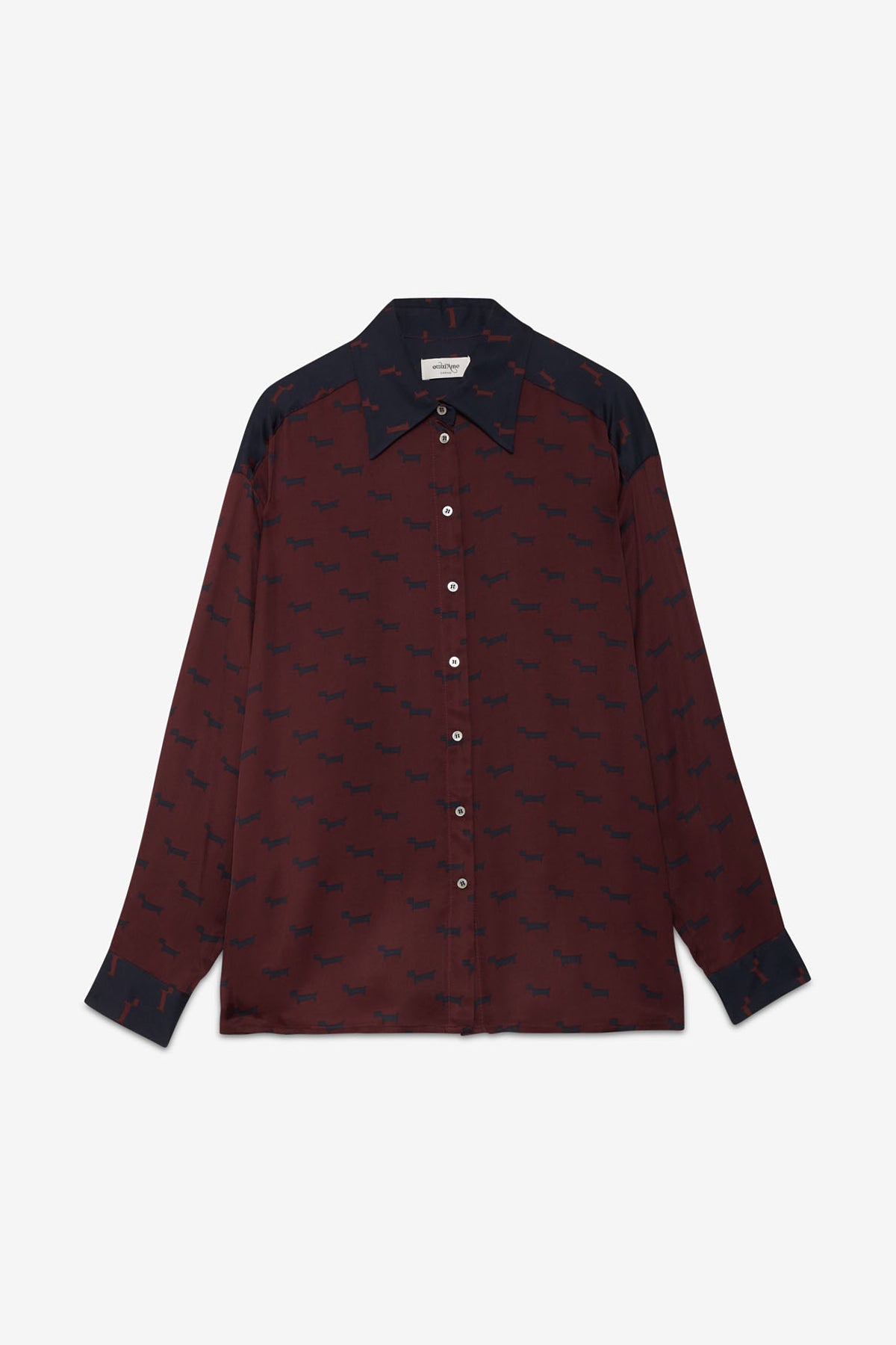 Viscose shirt in printed pure viscose