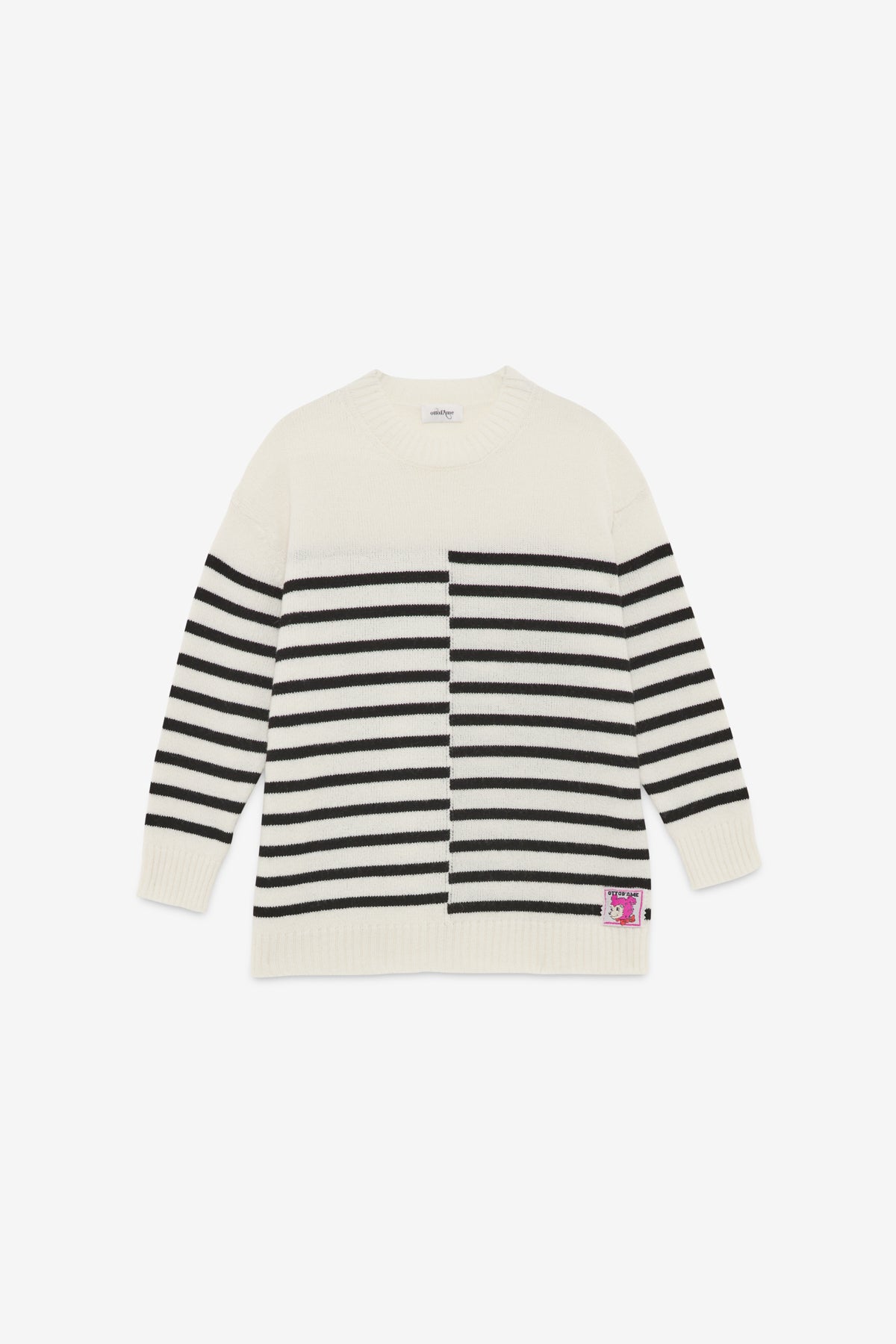 Alpaca blend striped knit