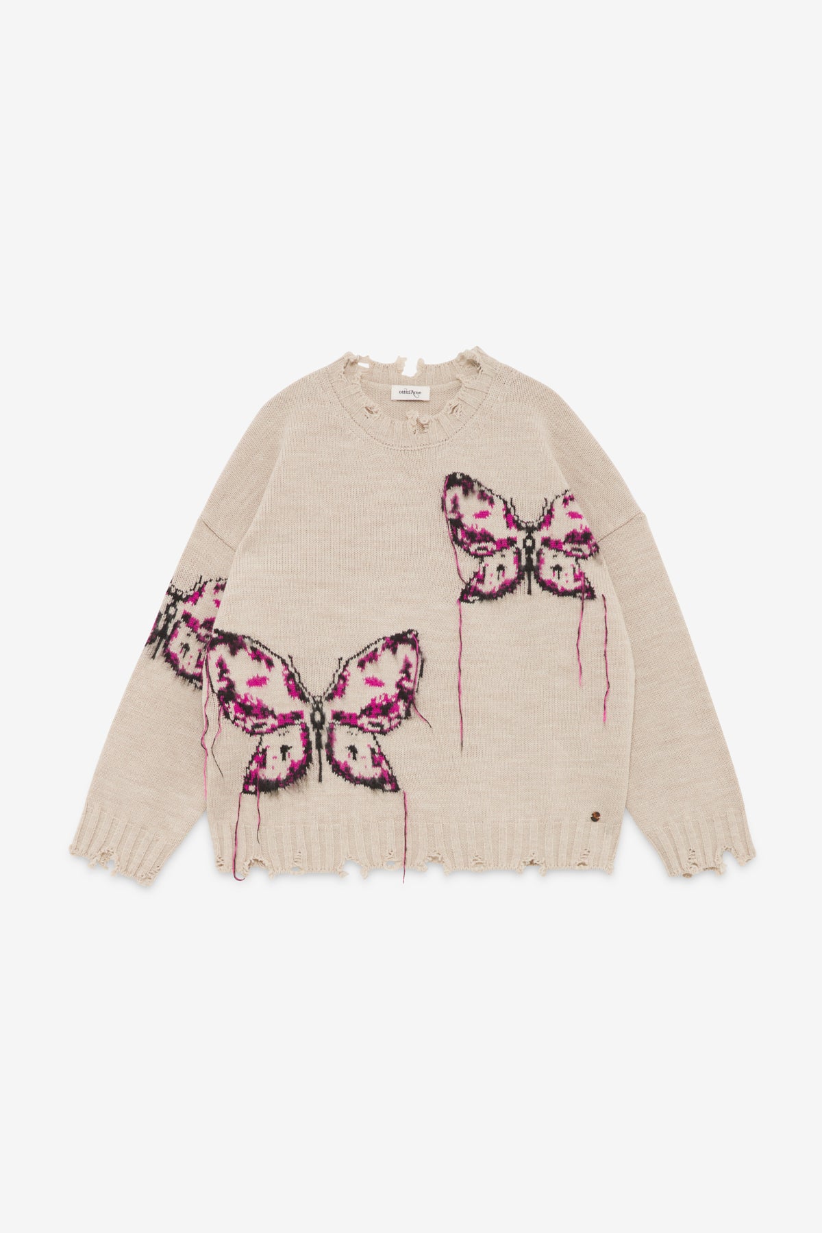 Butterfly wool blend knit