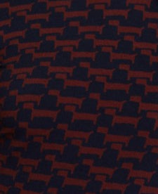Printed stretch pure viscose turtleneck sweater