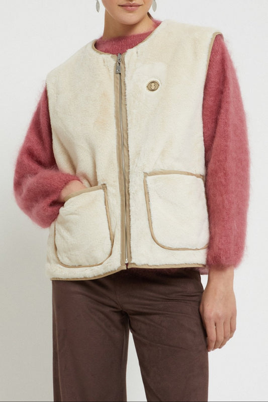 Fake down vest