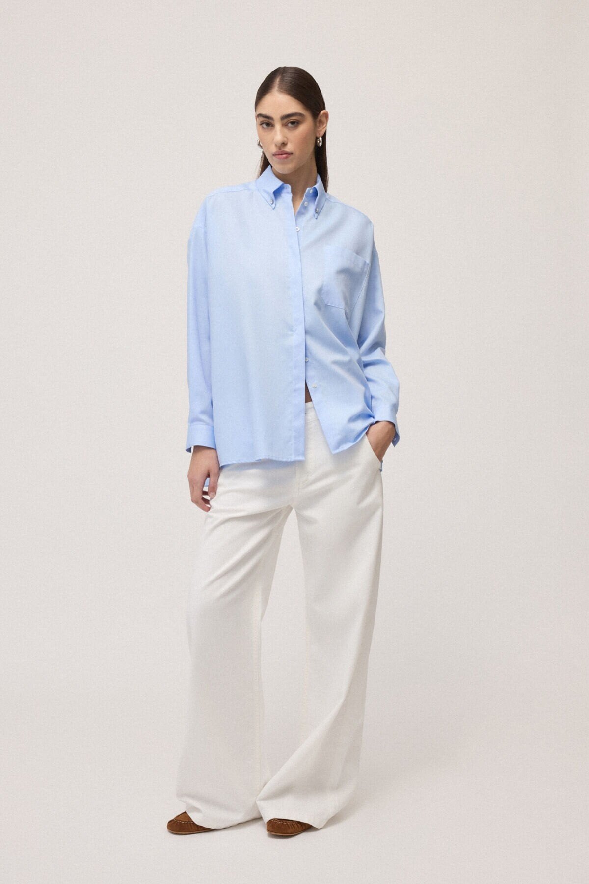 Oversized cotton shirt