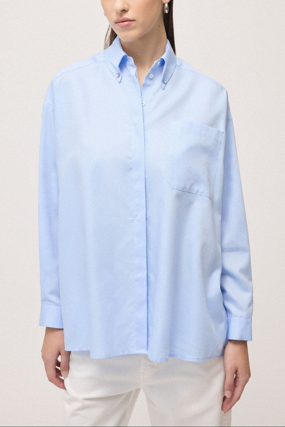 Oversized cotton shirt