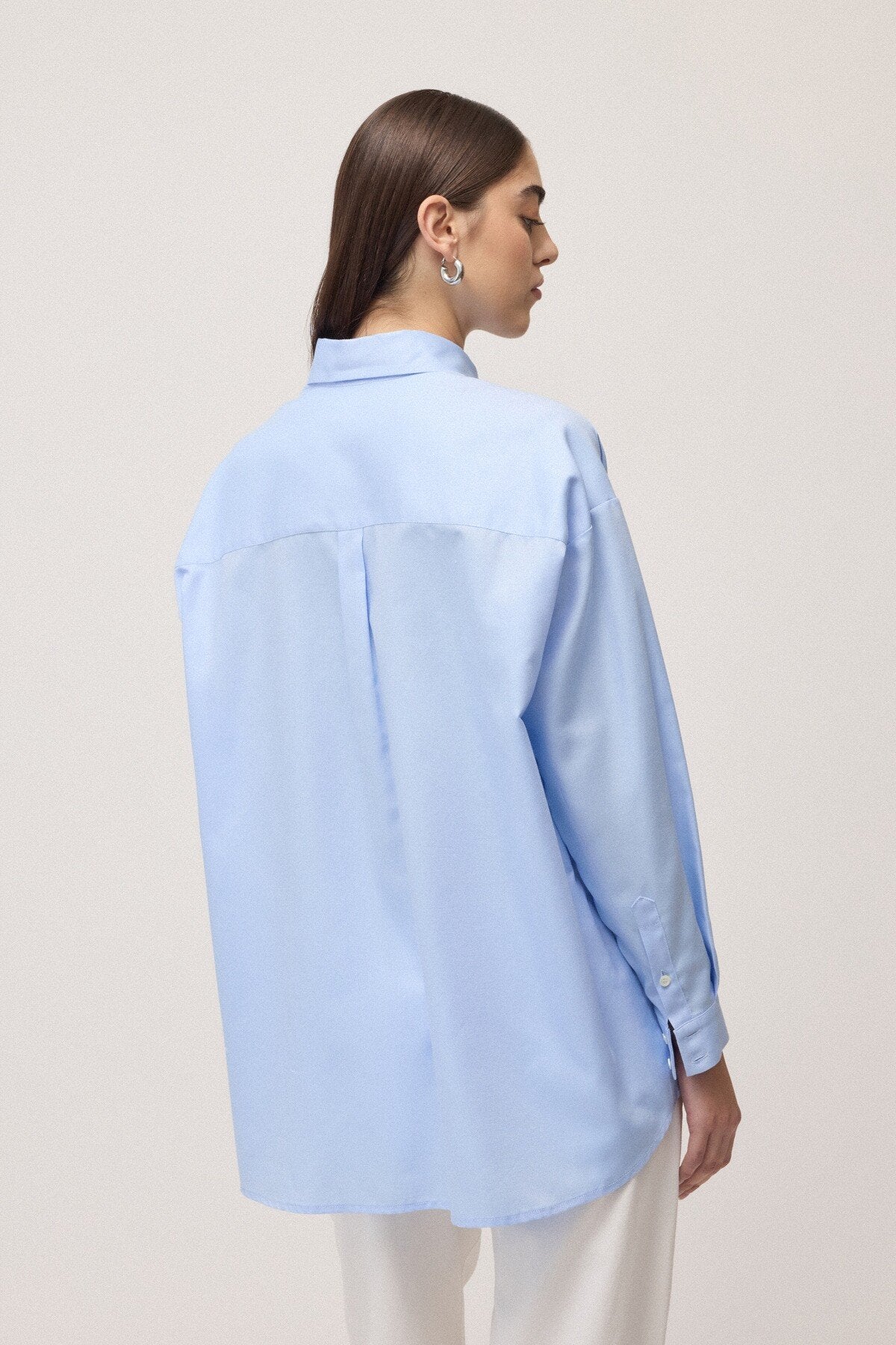 Oversized cotton shirt
