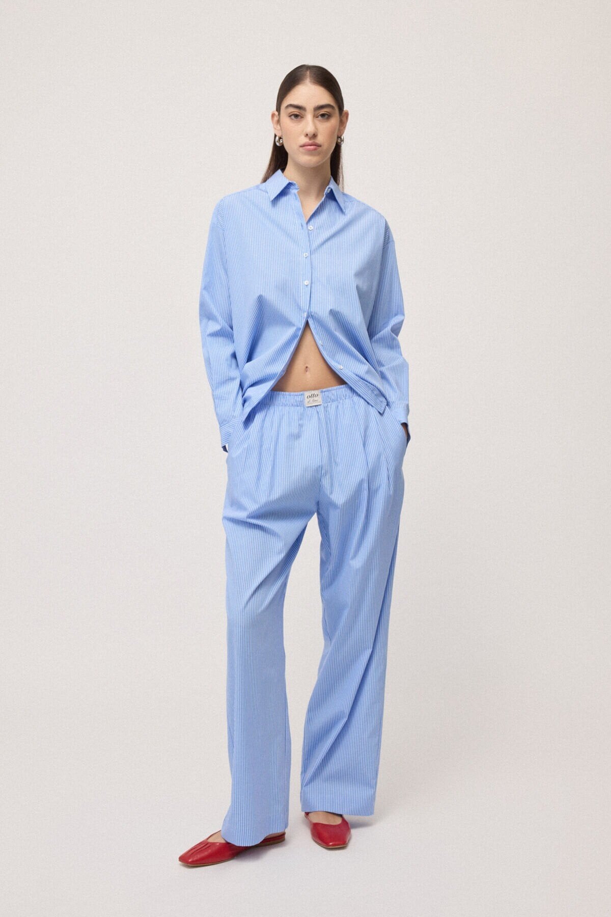 Oversized poplin shirt