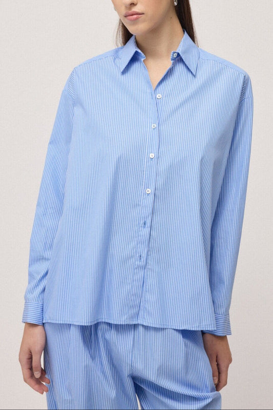 Oversized poplin shirt