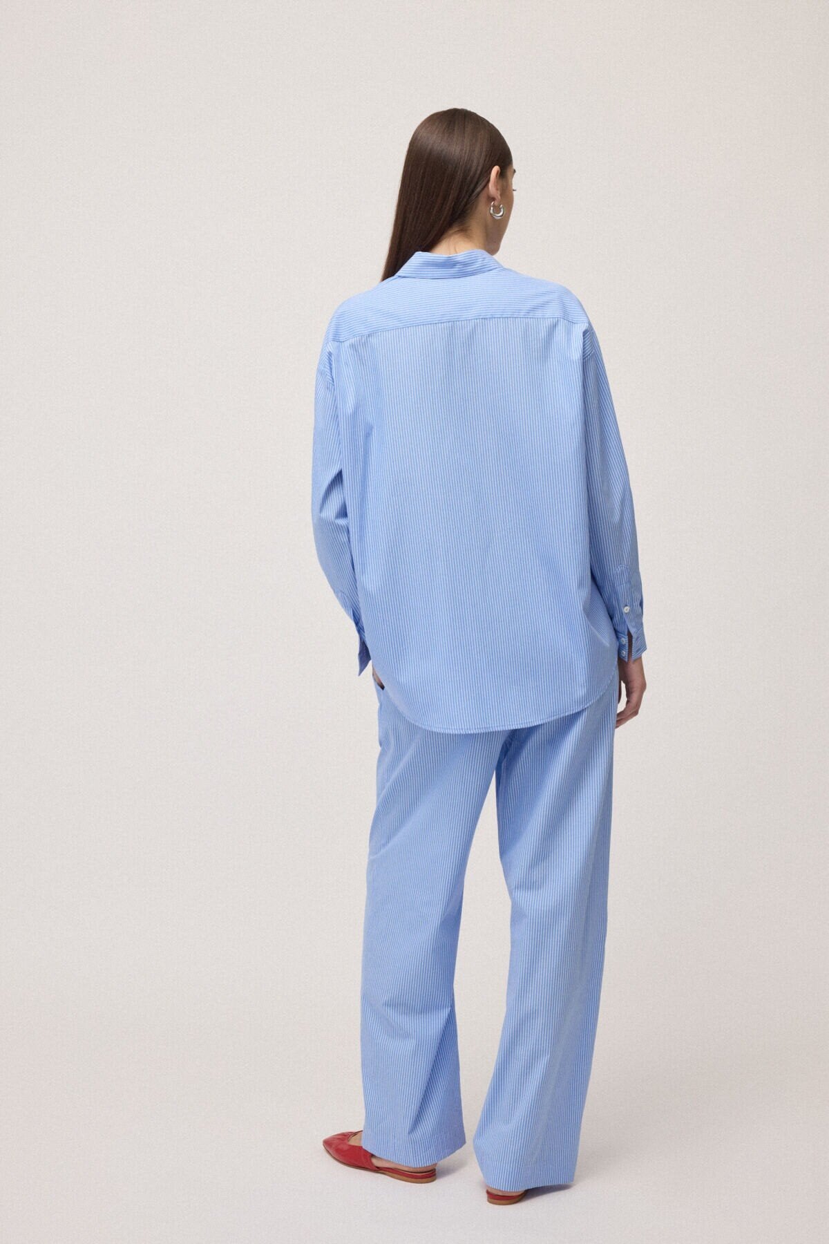 Oversized poplin shirt