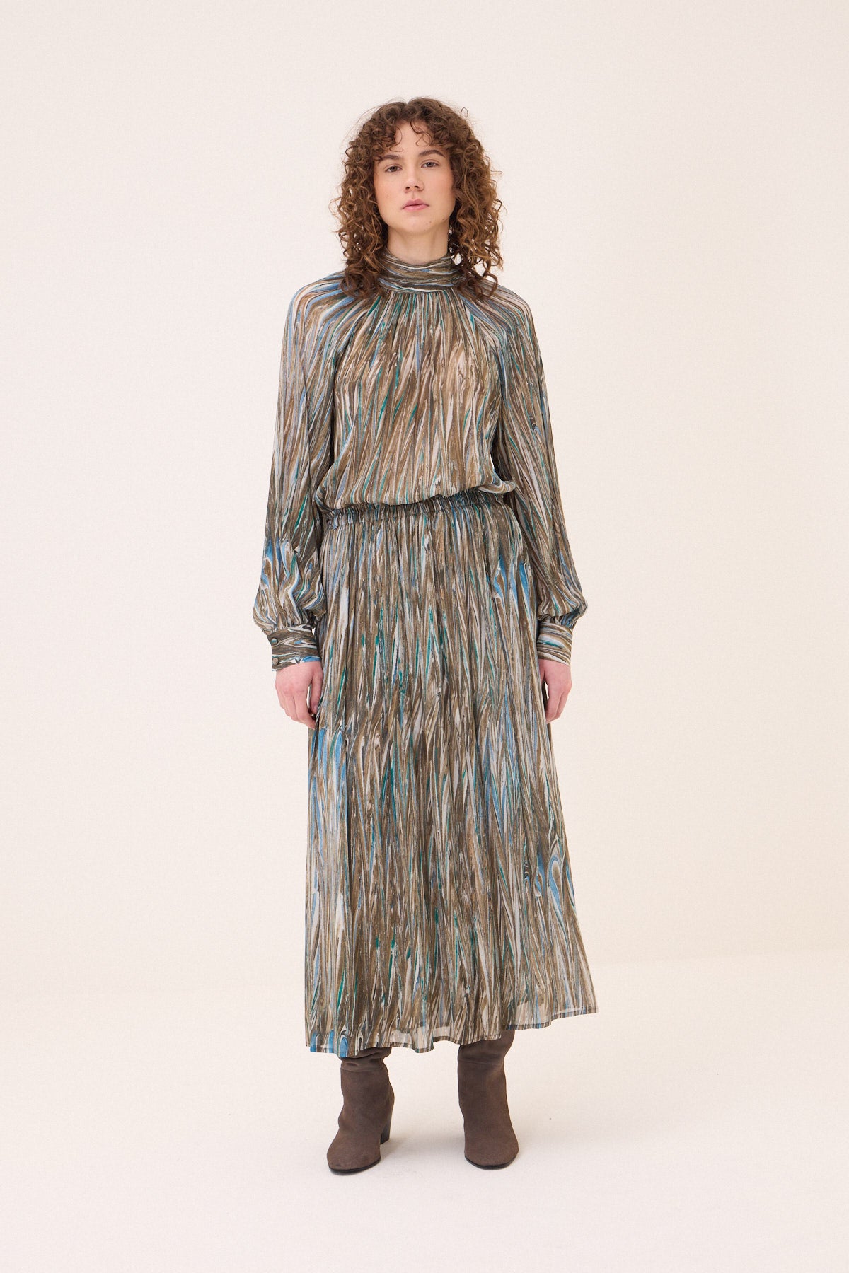 graphic viscose skirts