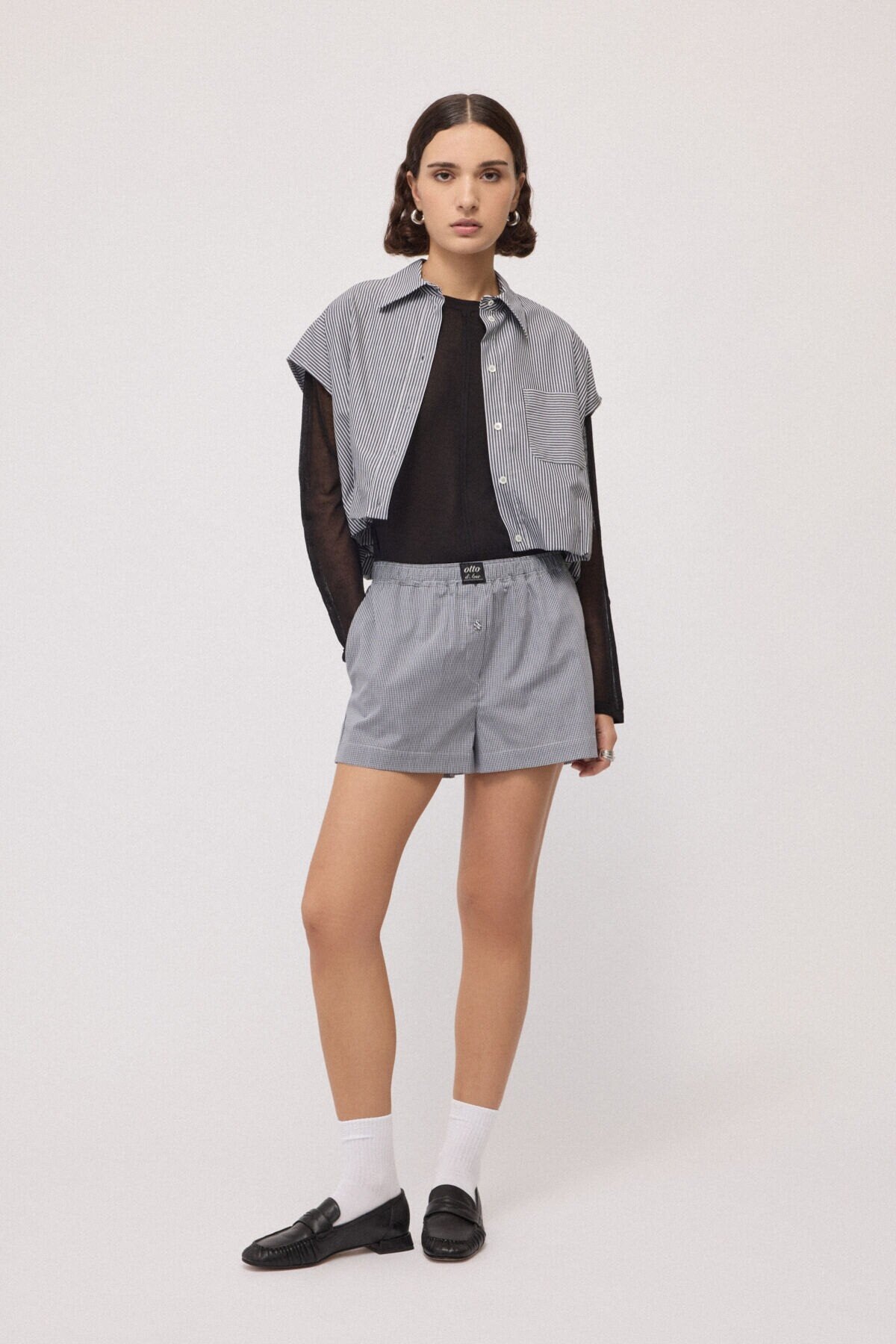 Balloon-effect shirt top