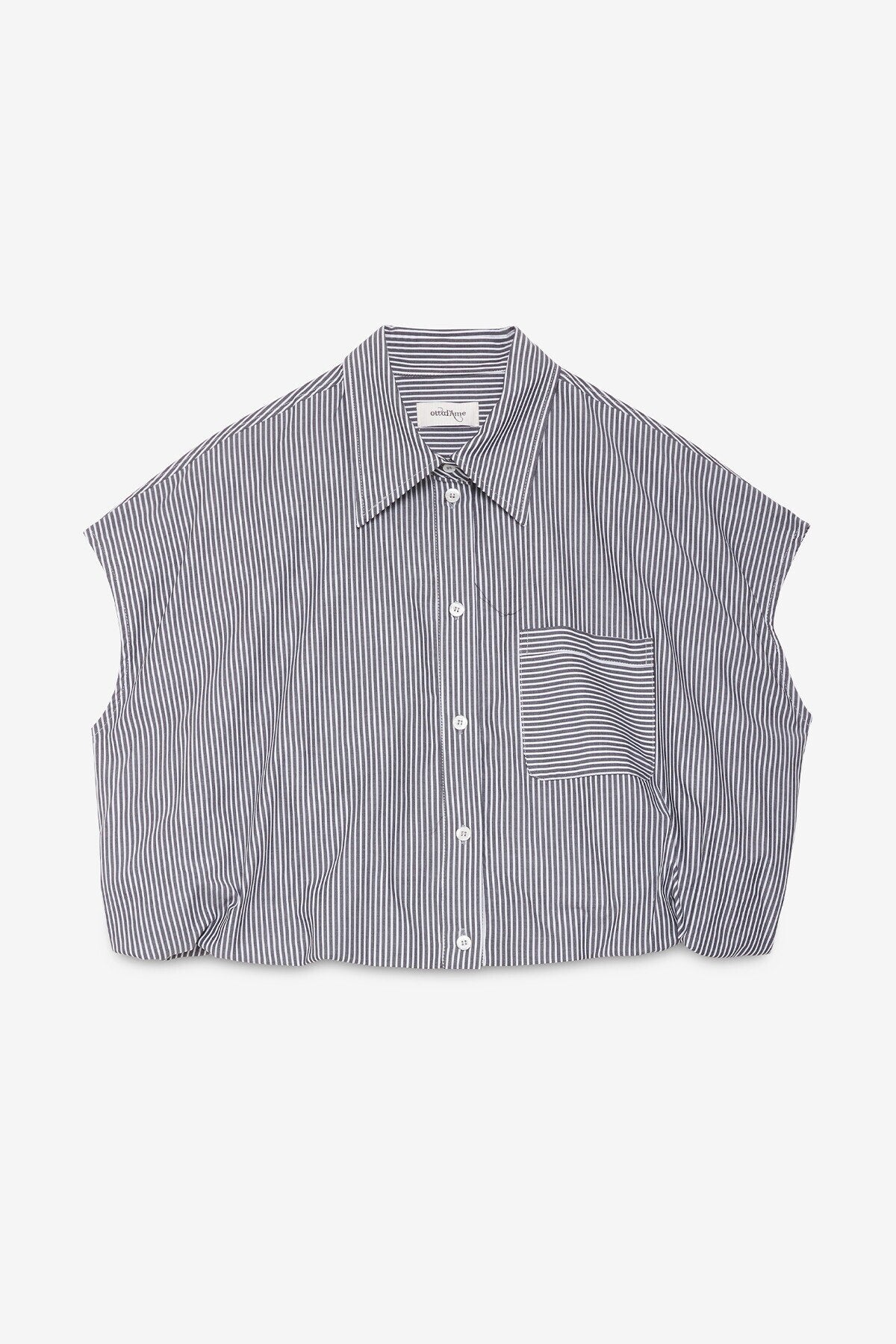 Balloon-effect shirt top