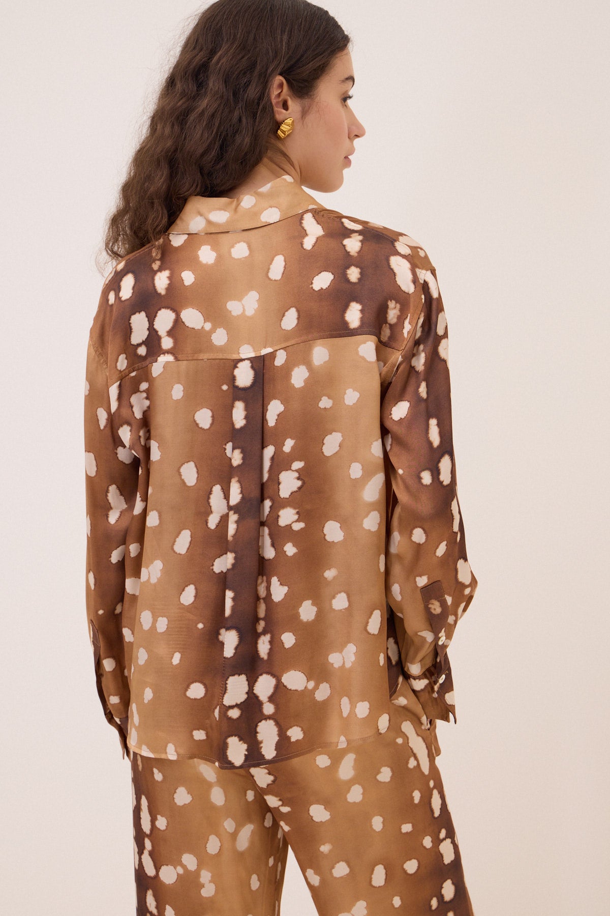graphic viscose blouse