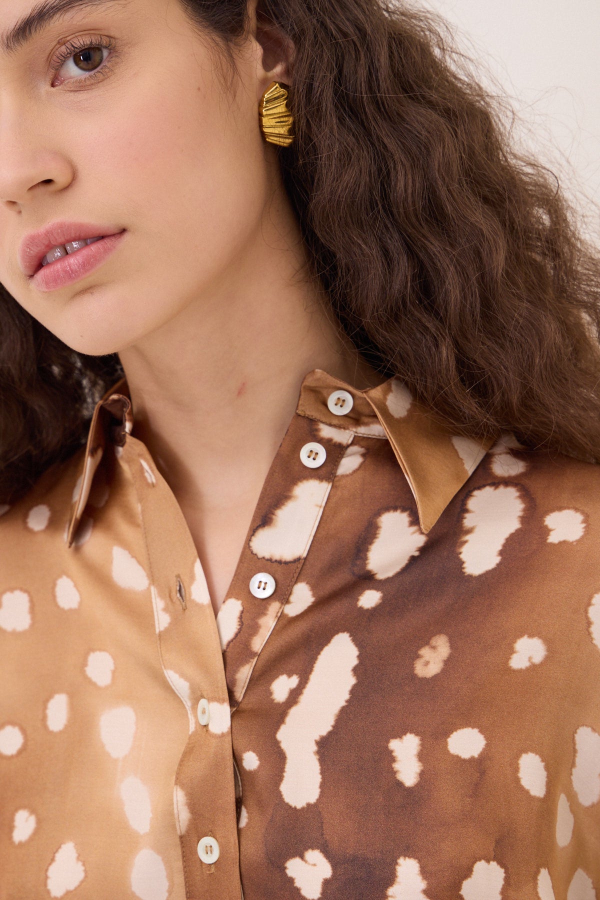 graphic viscose blouse