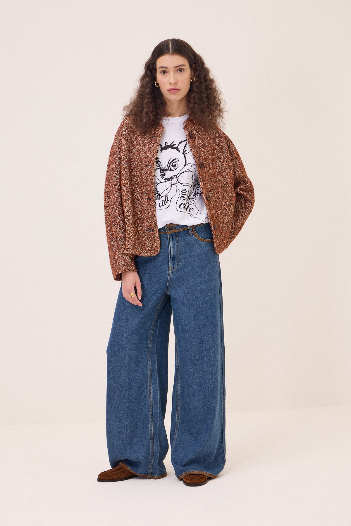 Cotton T-shirt with print