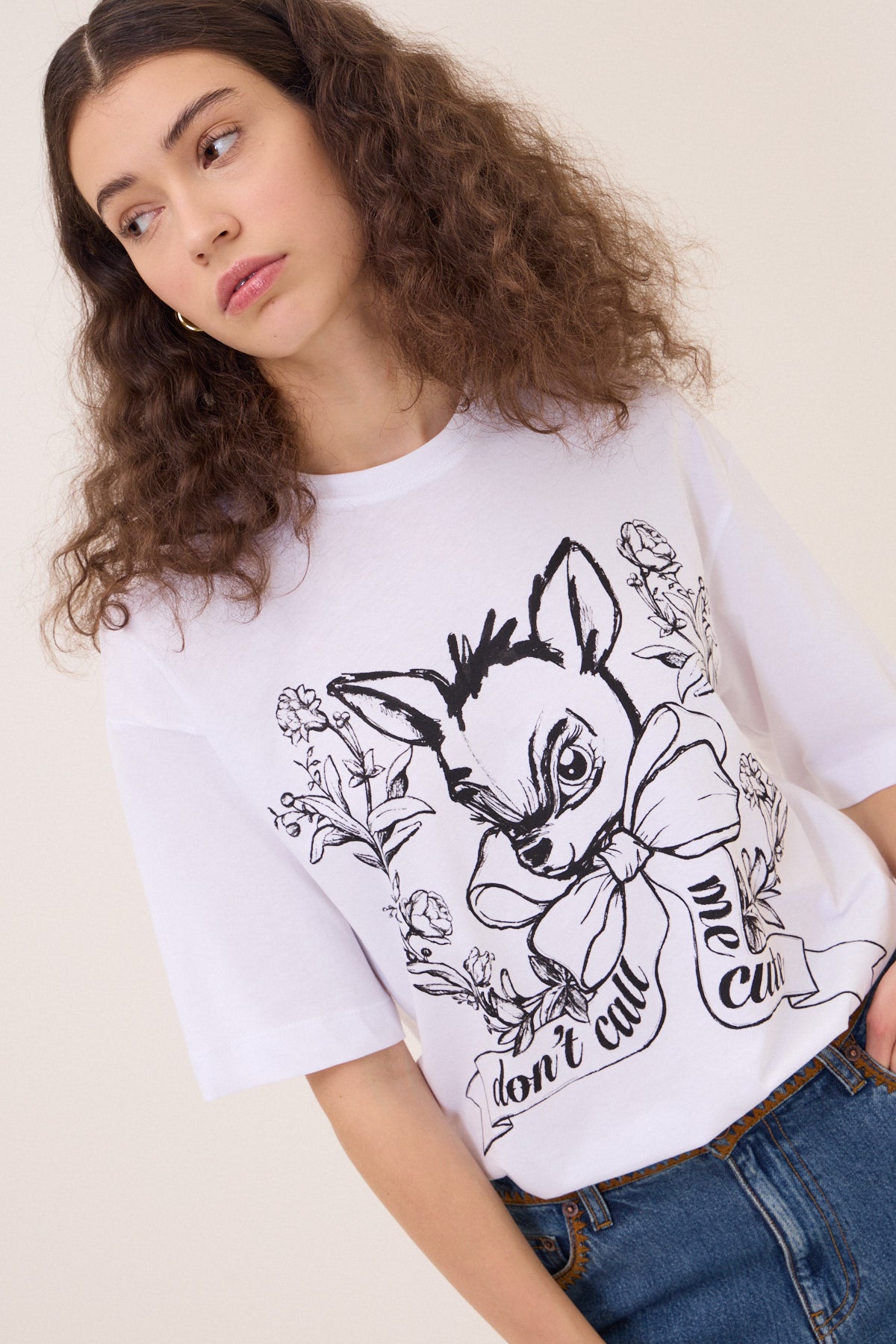 Cotton T-shirt with print
