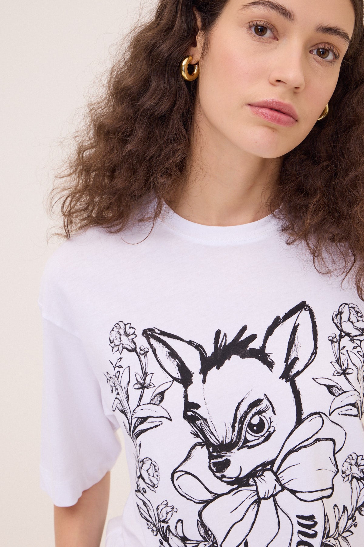 Cotton T-shirt with print