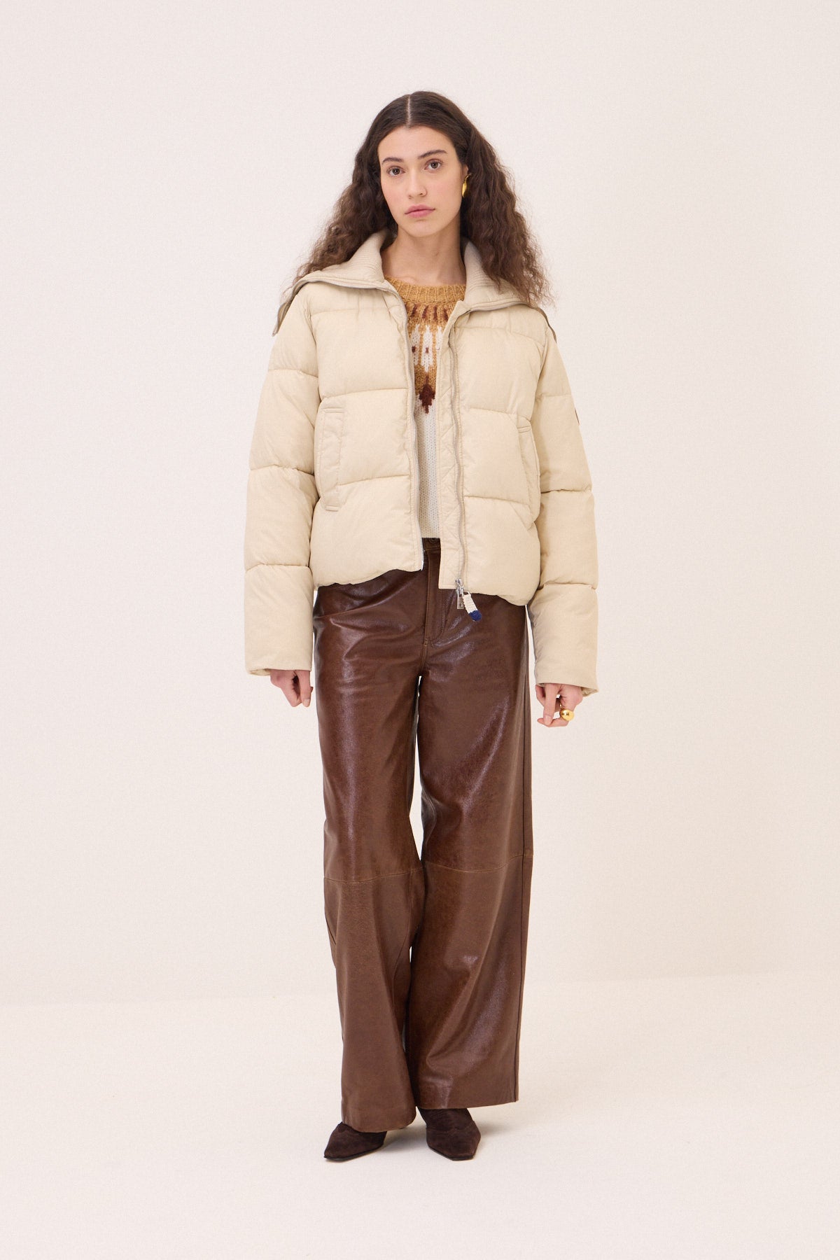 cropped down jacket