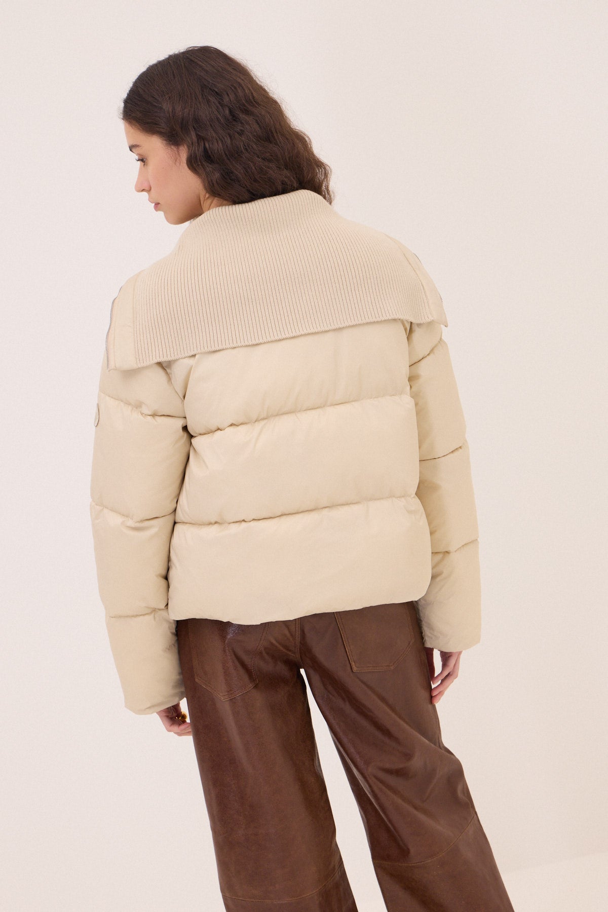 cropped down jacket
