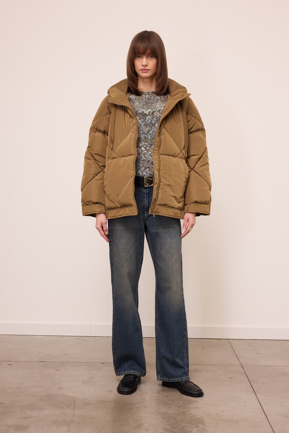 hooded down jacket