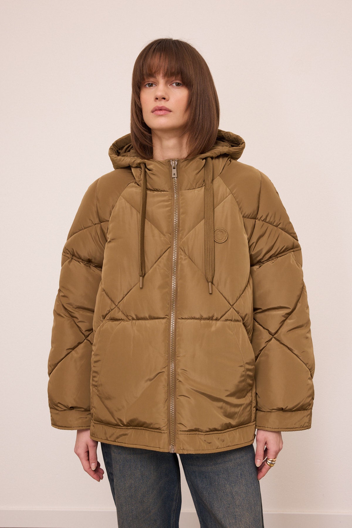 hooded down jacket