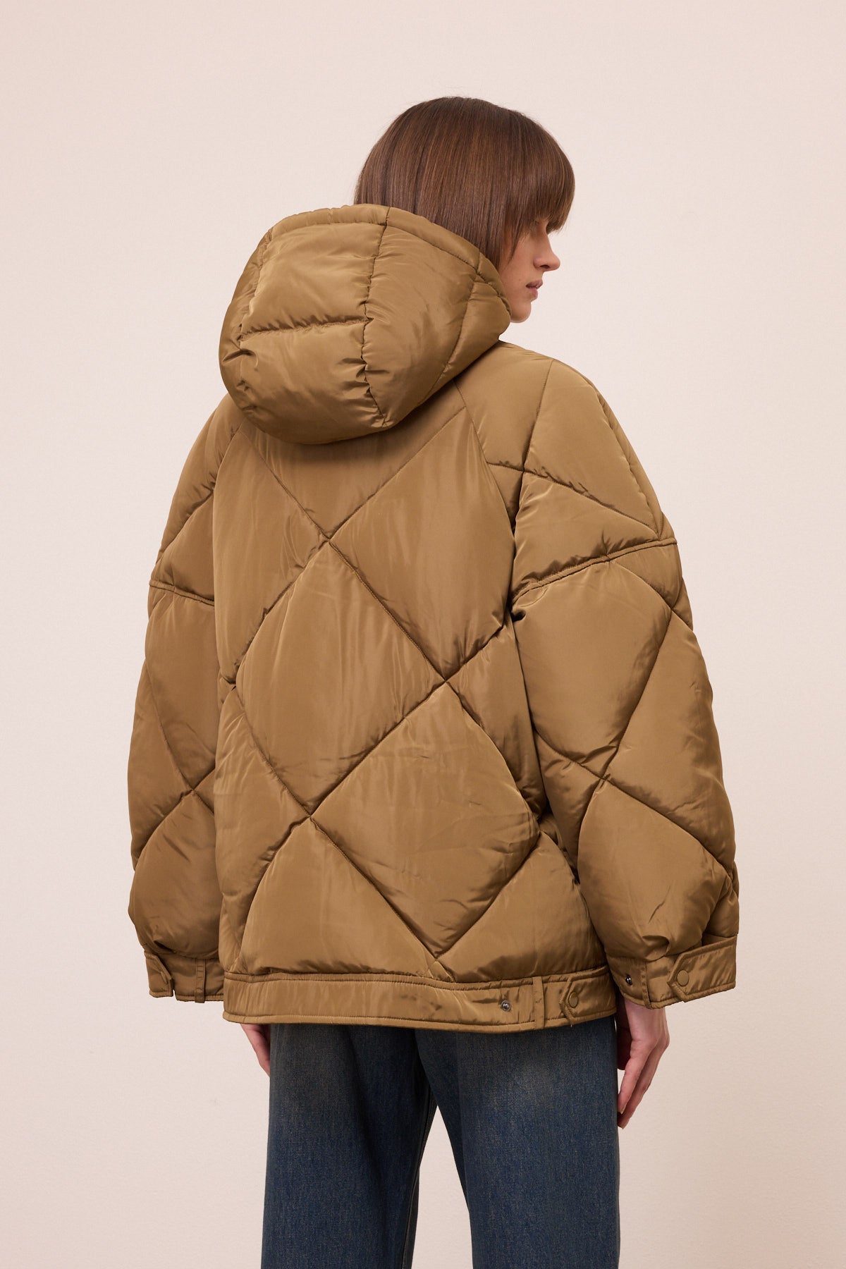 hooded down jacket