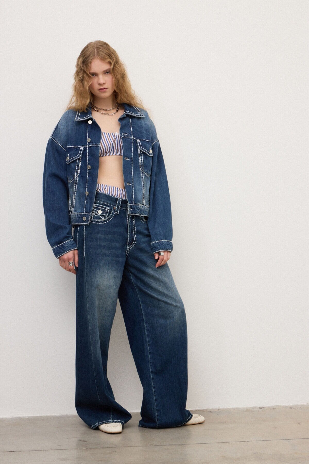 Oversized denim jacket