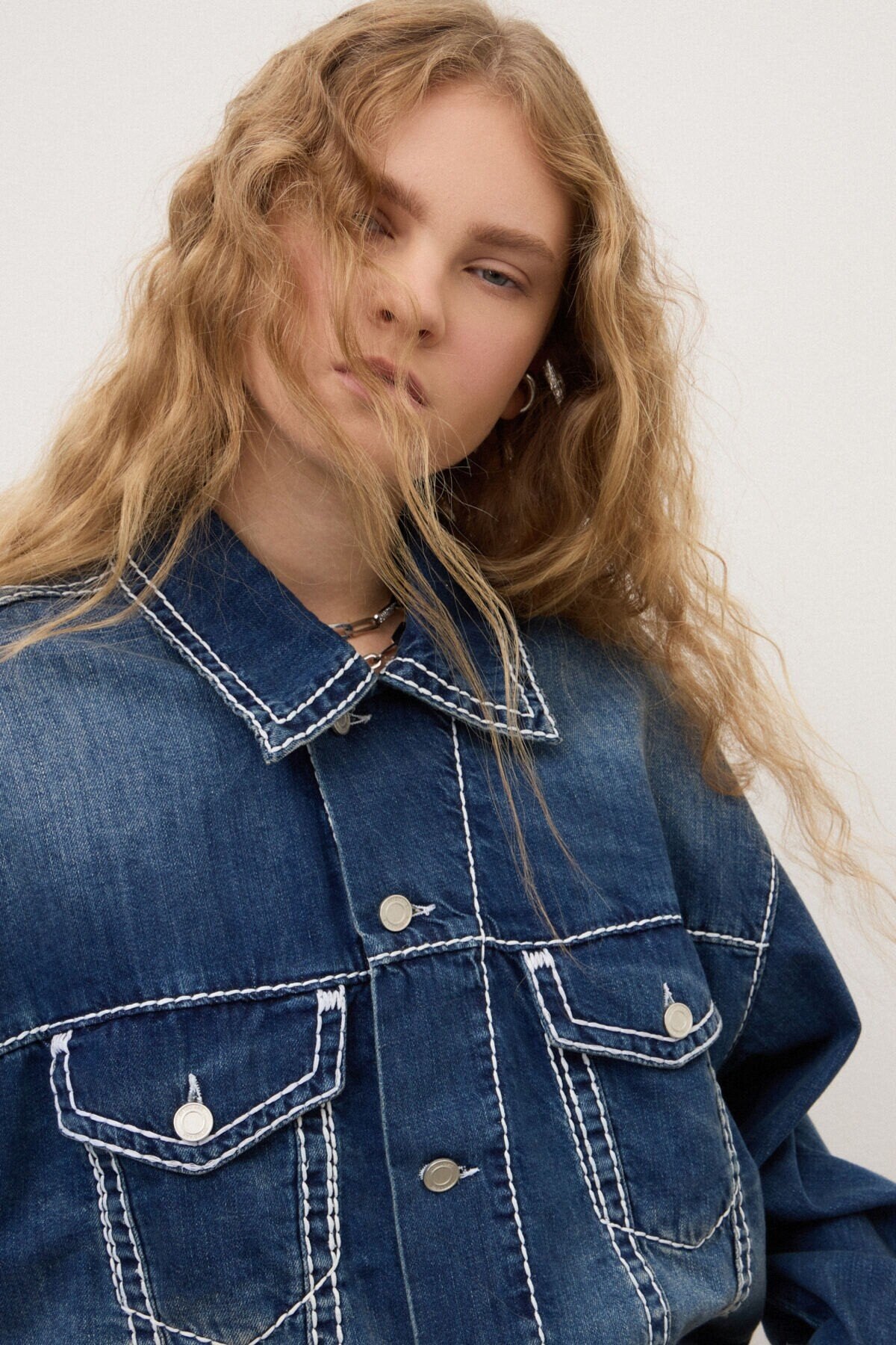 Oversized denim jacket
