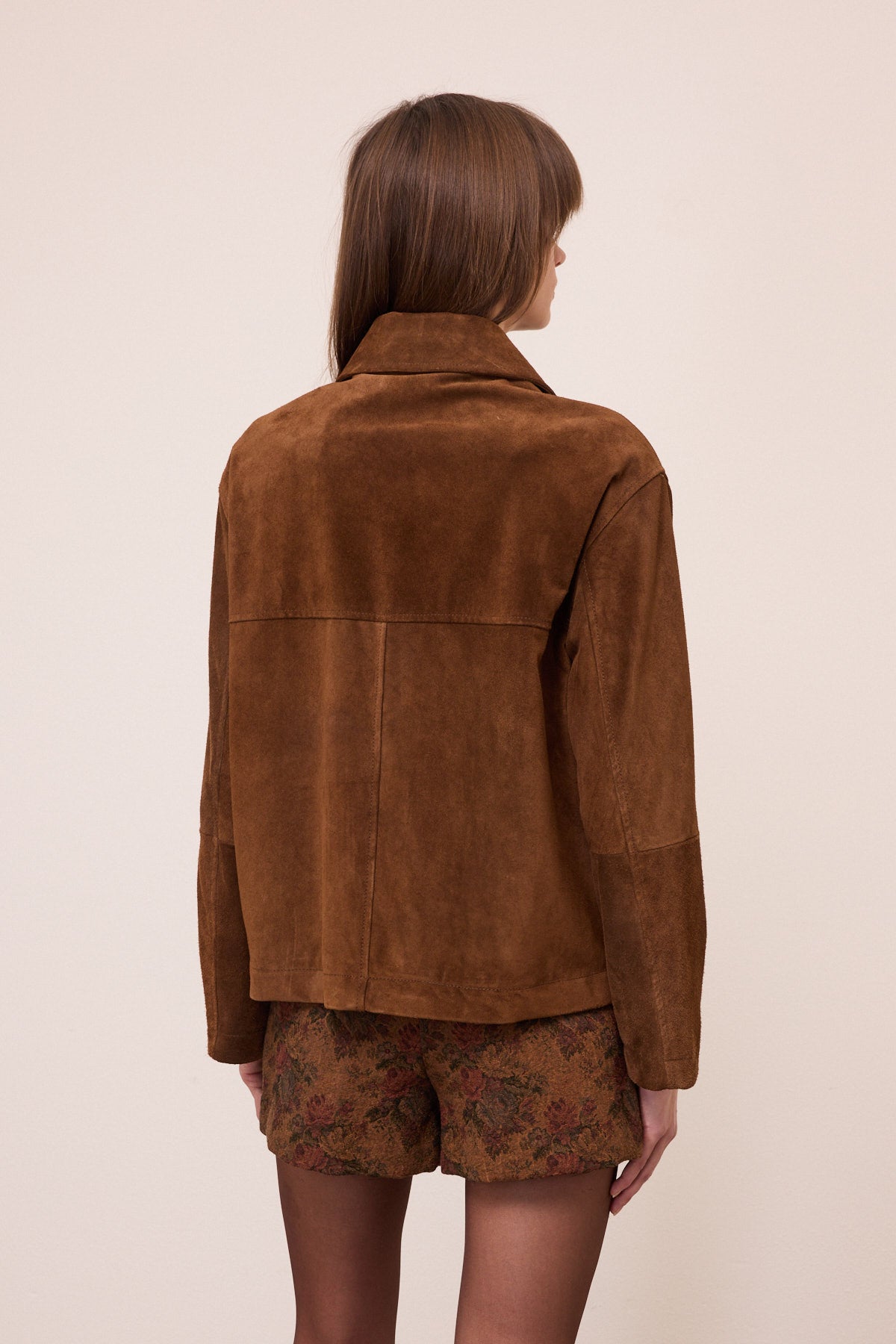 Cowhide leather jacket