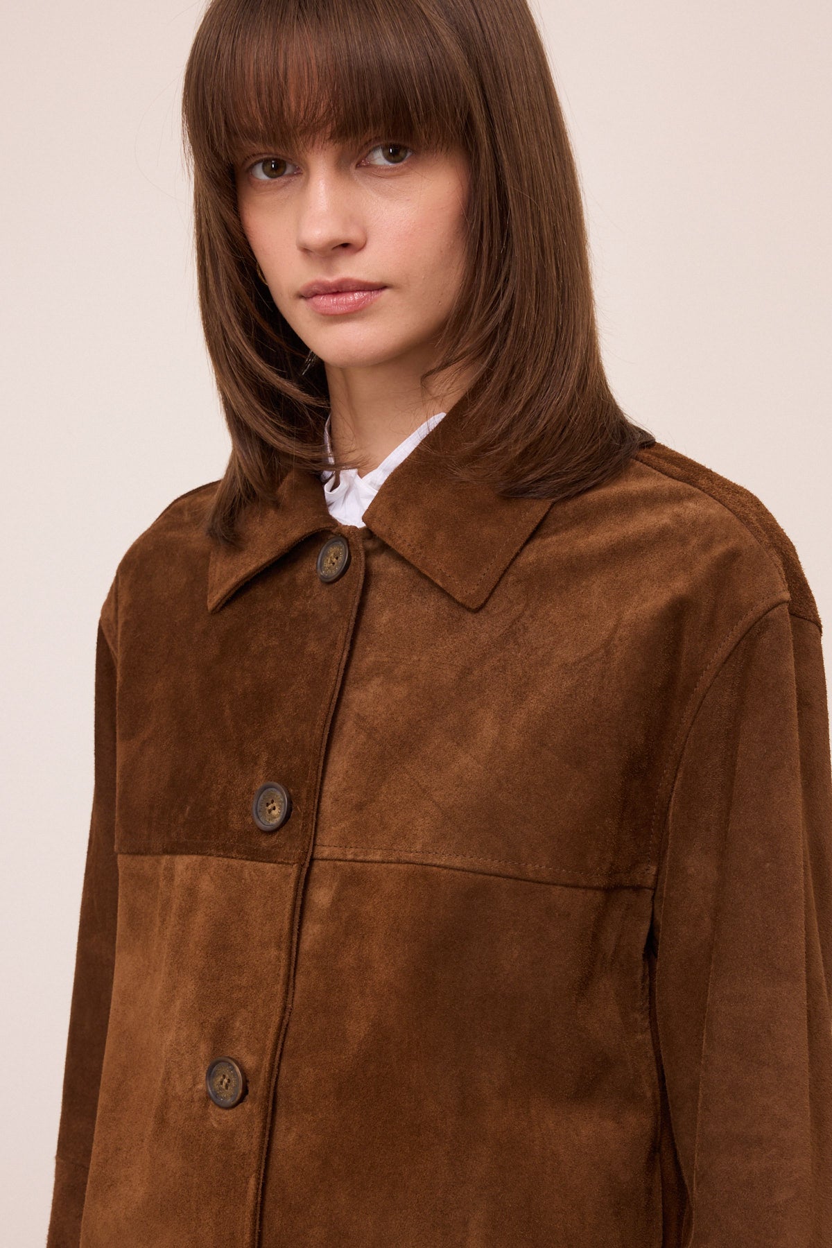 Cowhide leather jacket
