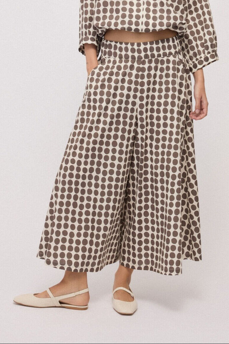 Wide culotte trousers