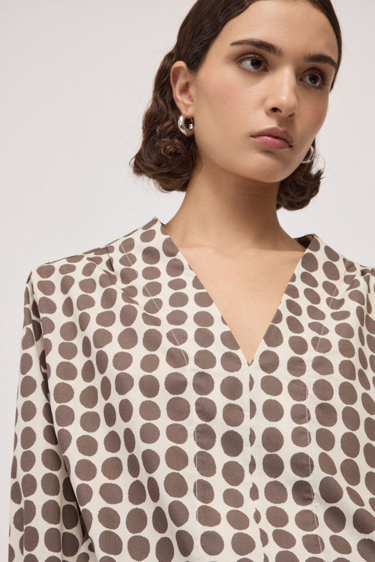 V-neck blouse