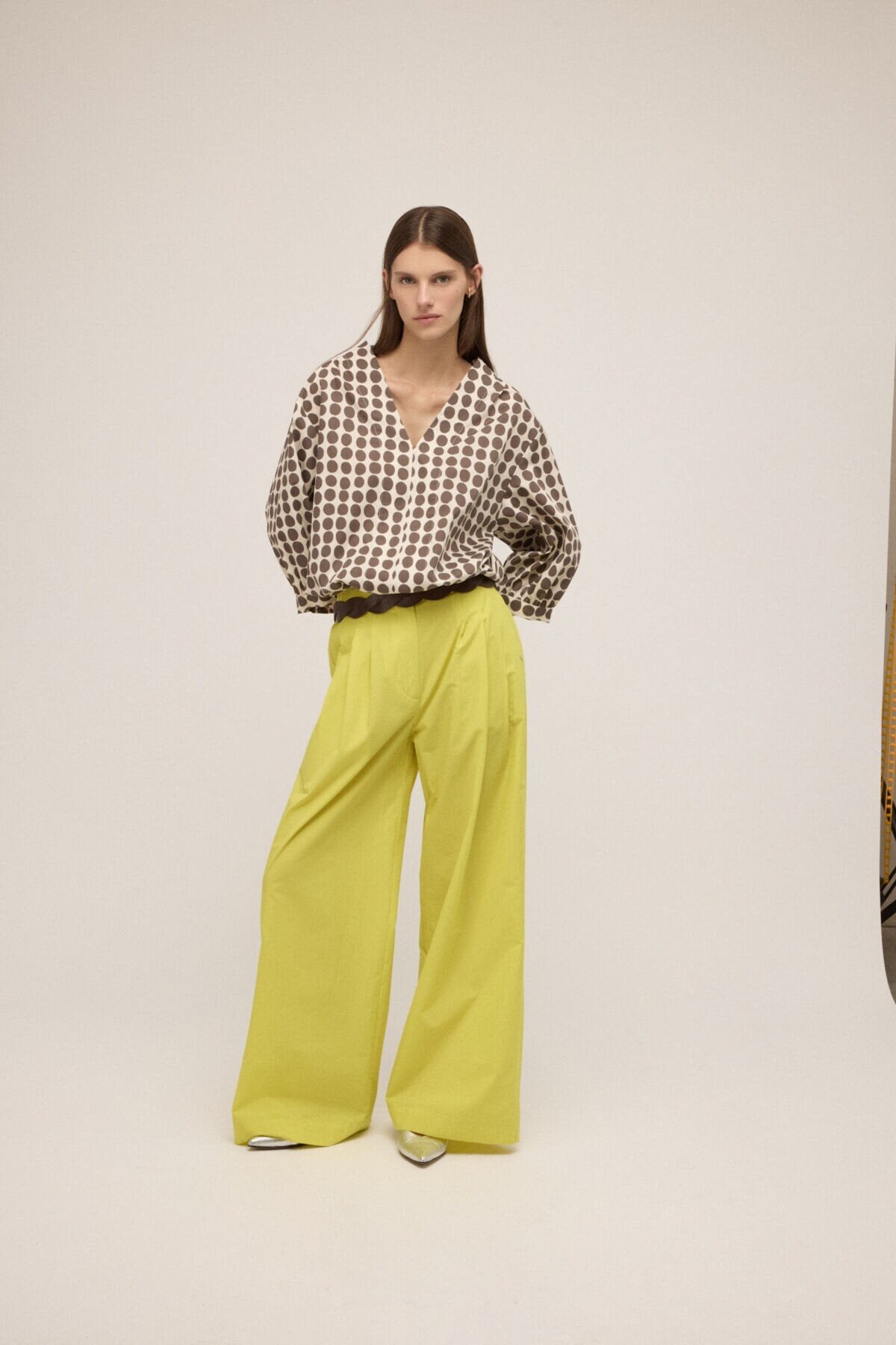 V-neck blouse