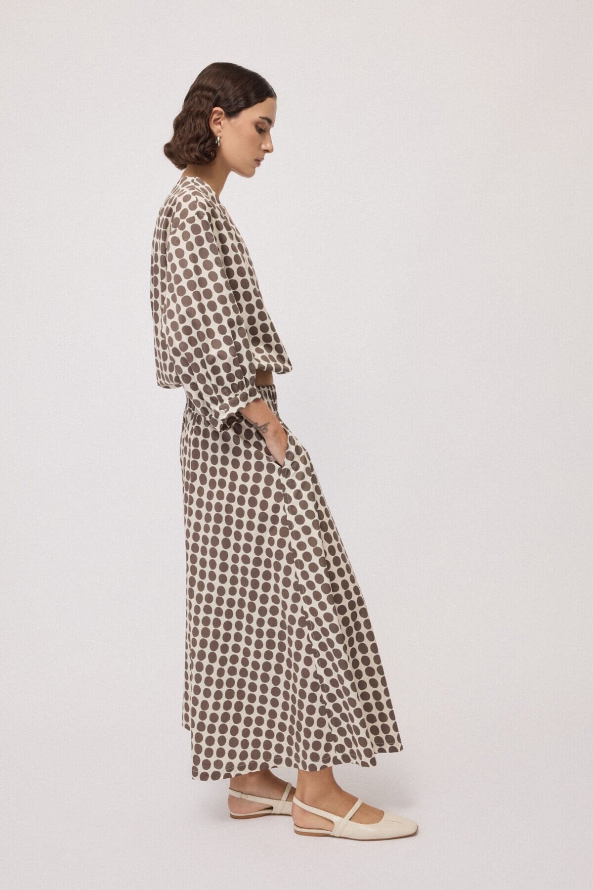 Wide culotte trousers