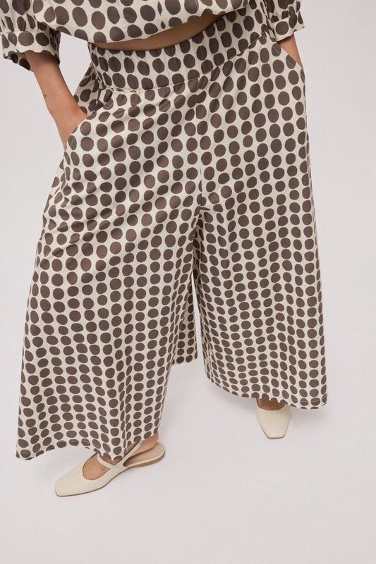Wide culotte trousers