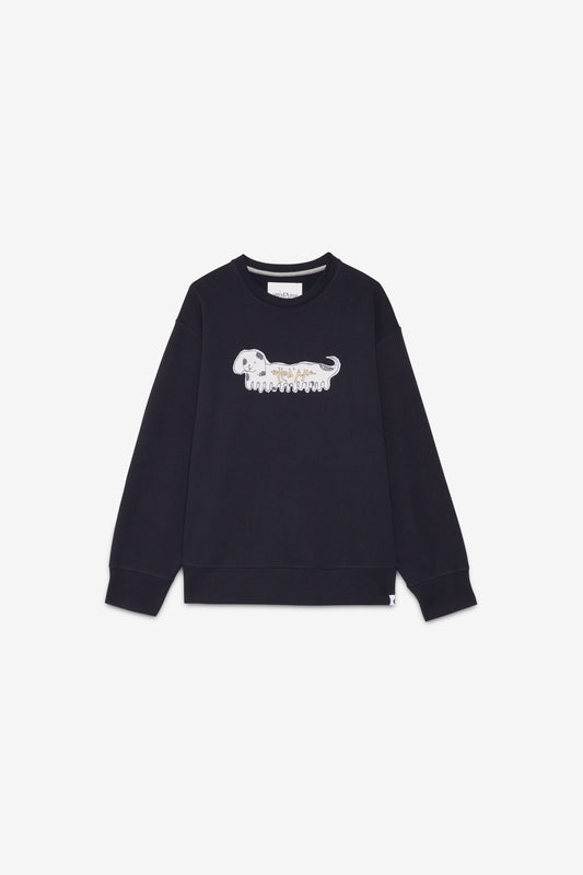 Cotton sweatshirt with dog print