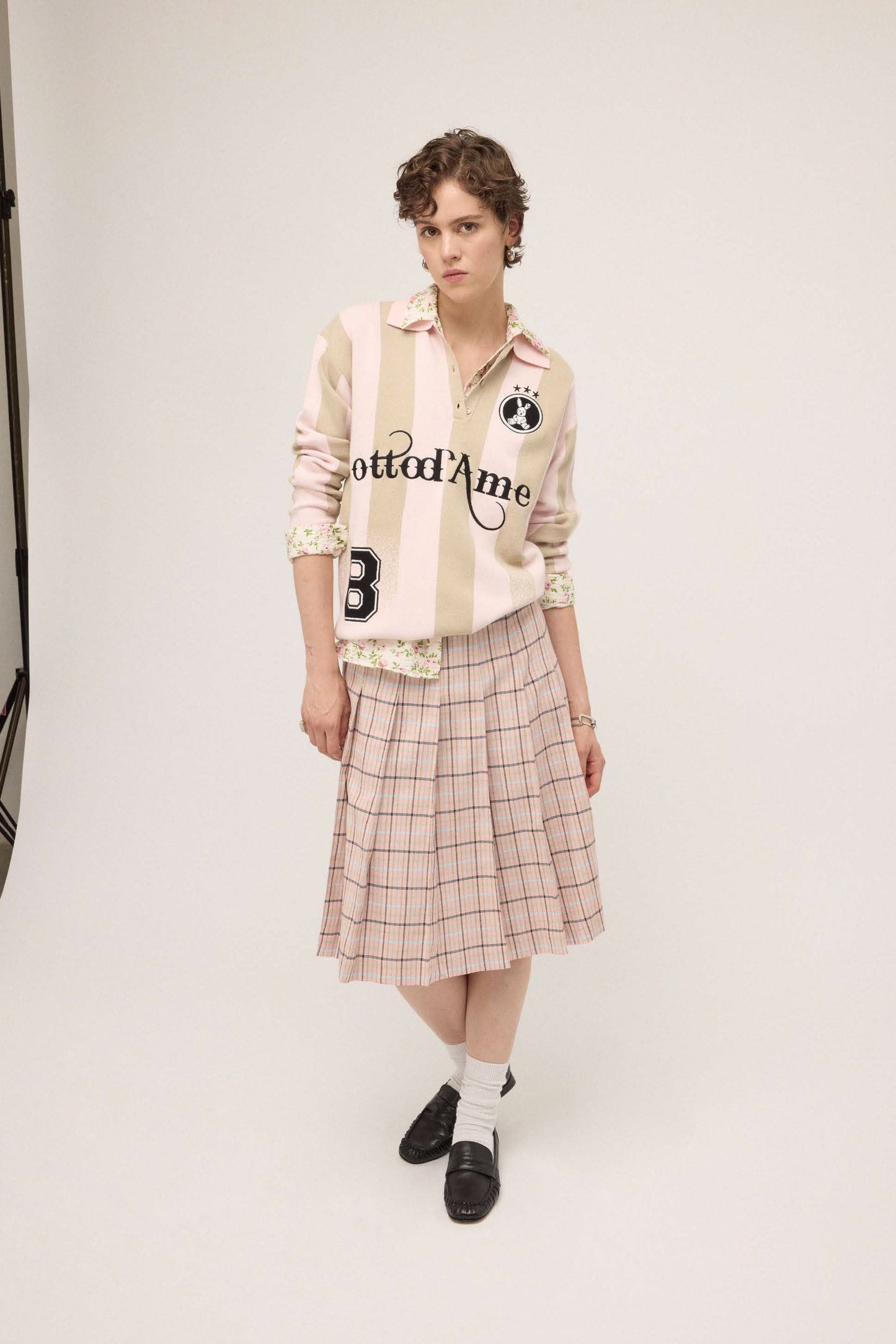 Sports polo shirt with embroidery