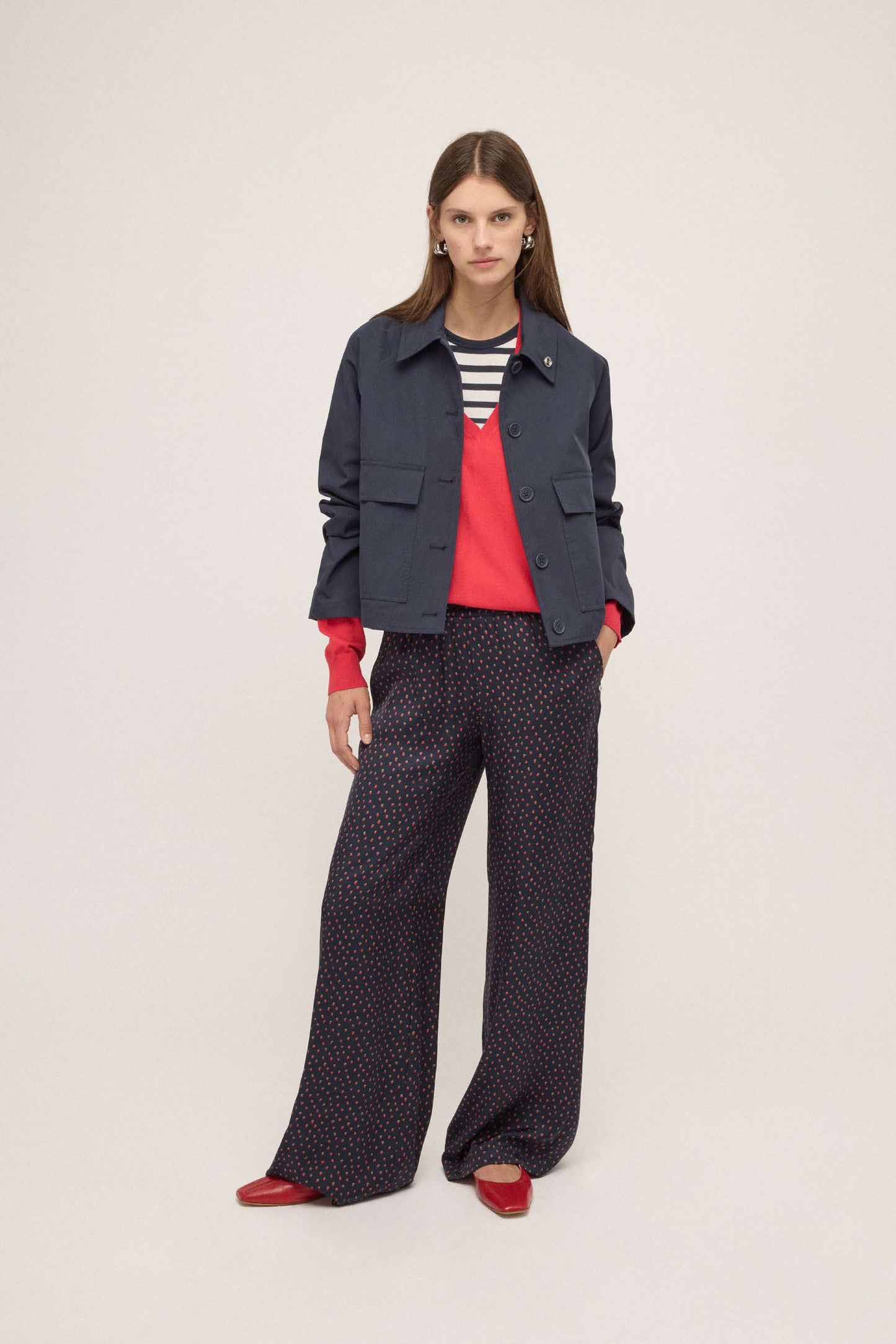 Viscose palazzo trousers