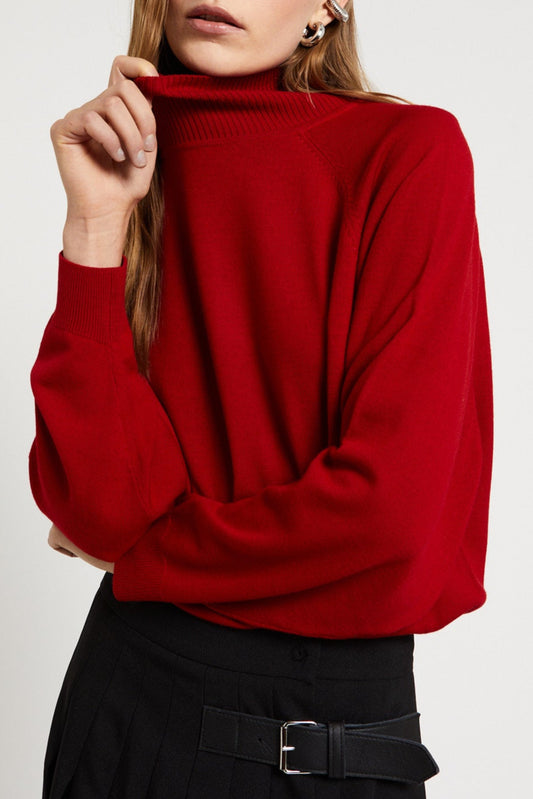 Merinos wool turtleneck sweater