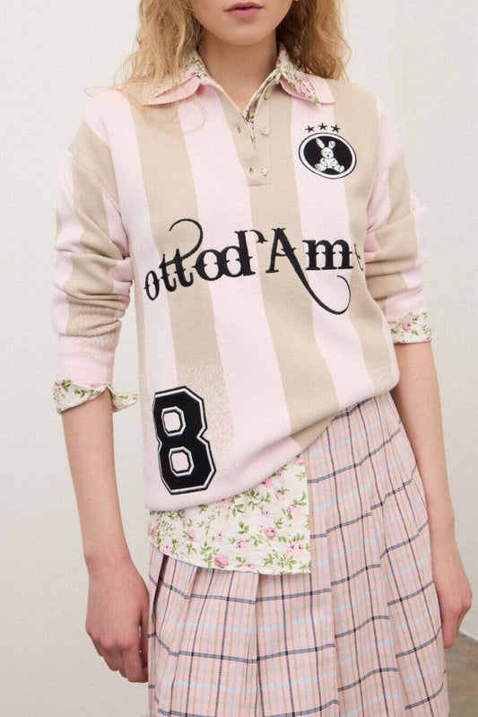 Sports polo shirt with embroidery