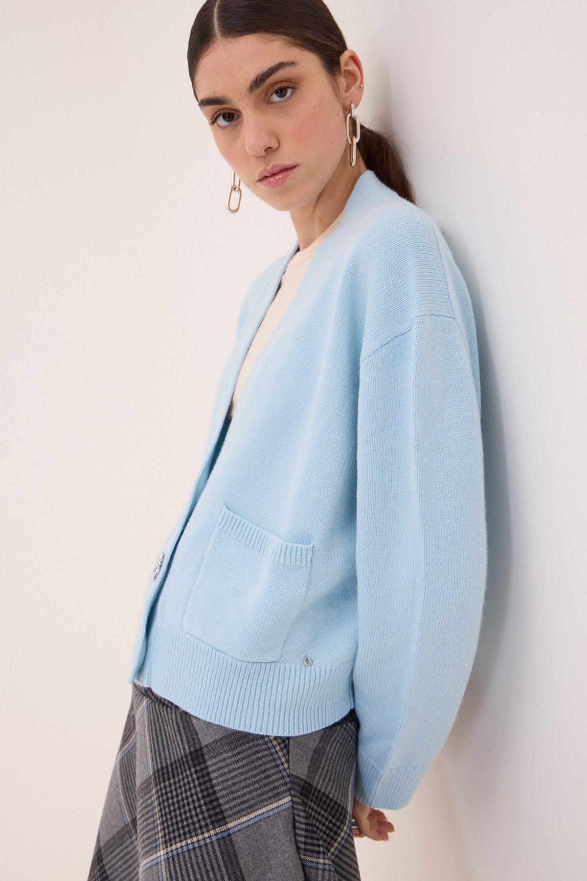 cropped cardigan